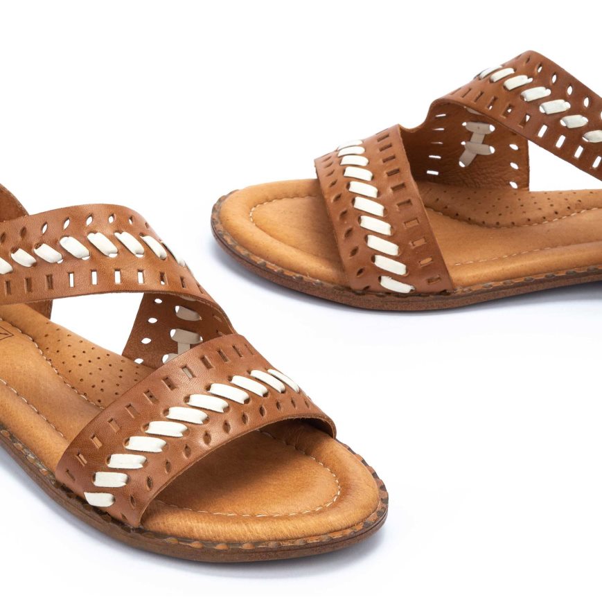 Women's Pikolinos ALGAR Flat Sandals Brown | NZ T53297Q